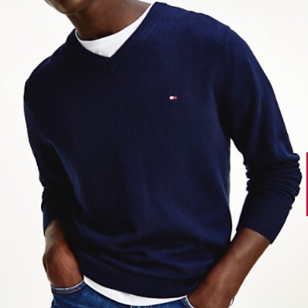 Tommy Hilfiger Navy V Neck